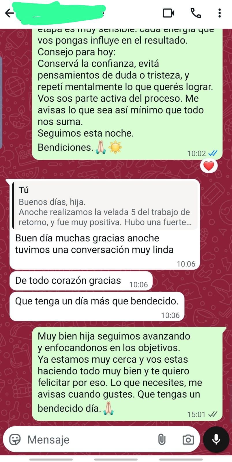 testimonio